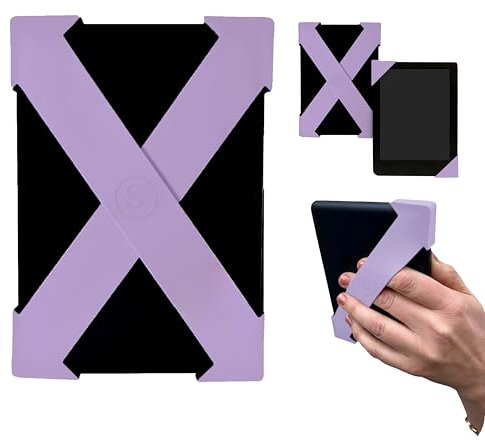 Strapsicle Correa de Mano para Kindles & Kobos – Compatible con Kindle Basic Gen 11 & 12, Kobo Nia – Pack 2 Agarre Ligero – Pequeño – Lila