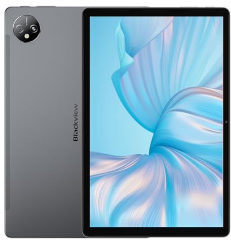 Blackview Tab 80 10,1'' HD+ Android 13 Tablet, 16GB+128GB (1TB Erweiterbar), 7680mAh Batterie, Widevine L1, Dual SIM 4G LTE+WiFi, 13MP+8MP Kamera, Dual Box Stereo Lautsprecher, GPS Bluetooth Grau