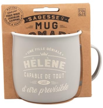 Mug Nomade Taza de té y café personalizados Helene - Taza para mujer, color beige