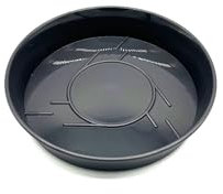 Kimmel Soucoupe pour Pot de Fleurs, Plante d'intérieur, diamètre : 12 cm, Gris