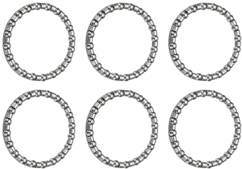 YELARXI Bike Ball Bearings, Bicycle Crank Bearing Retainer Stainless Steel Caged Wheel #5-Fitfor (MTB Bike Crank-Bottom Bracket-Frame Bearing Repair) 5/32 x 20 Balls & 6 Pack & Silver