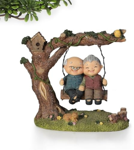 Generico Statuetta Di Anniversario Di Matrimonio Per Coppia: Simboleggia L'Essere Con Te Fino Al Vecchio Giorno Di San Decorazione Il Regalo Per Coloro Che Ami O Per L'Anniversario
