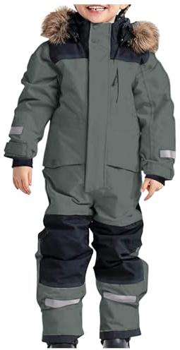 Traje de nieve 2025, traje de esquí térmico para niños, mono de esquí térmico, mono de nieve, resistente al viento, traje de invierno con barro extraíble, traje de softshell para exteriores