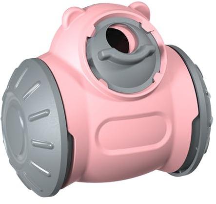 YTtkku Jouet d'alimentation lente pour chiens avec jolie balançoire en forme de voiture interactive avec trou de distribution de nourriture réglable pour grande taille