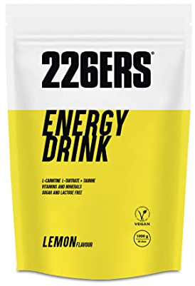 226ERS Energy Drink | Getränkepulver mit Amylopektin, Taurin und L-Carnitin, glutenfrei und laktosefrei - Energie Booster in Pulver, Zitrone - 1 kg