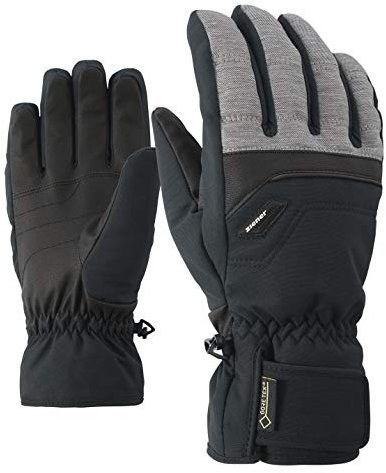 Ziener Herren Glyn GTX Gore Plus Warm Glove Alpine Ski-handschuhe, grau (dark melange), 9.5