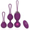 XSEXO Kegel Balls Kit Exercise Weights - 2 in 1 Massager Ben Wa per principianti Upgradeed Silicone Wireless Remote Control ricaricabile Pavimento pelvico Esercizio