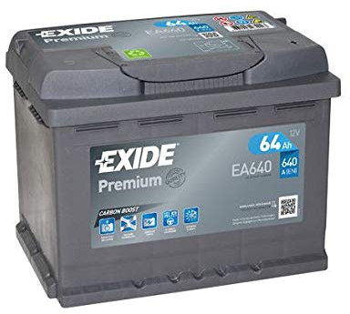 Exide EA640 Batteria Dell'auto con Polo Positivo a Destra, 640A, 12V
