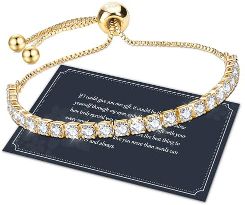 J.Fée Regalo Donna, Tennis Bracciale Donna Argento 925 Bracciale Argento 925 Bracciali Tennis Gioielli Regalo Per Lei Regali Per Lei,09