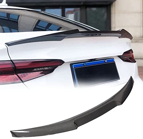 TGFOF Äkta kolfiber bakre bakspoiler passar för Audi A5 B9 SLINE S5 Sportback 2017-2020 sedan halvkombi 4-dörrars Highkick Spoiler Wing Lip