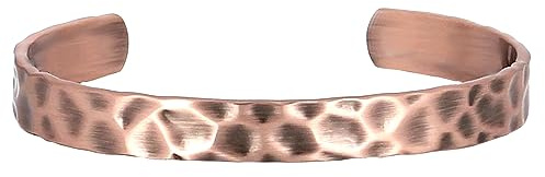 Bracciale rigido in rame massiccio - Ondea, Taglia unica, Rame