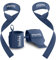 Breaking Limits Set aus Lifting Straps & Wrist Wraps - 2 Handgelenkbandagen, 2 Zughilfen - Krafttraining, Gewichtheben, Kraftsport, Bodybuilding, Krafttraining Powerlifting, Einheitsgröße (Marineblau)