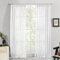 Deconovo Voile Durchsichtig Vorhang mit Kräuselband Halbtransparent Dekoschal Leinenoptik Luftige Gardinen Kinderzimmer, 245x140cm(HöhexBreite), Weiß, 2er Set