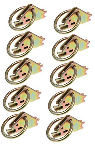 JECOMPRIS 10piezas Anclajes De Amarre Anillo E-Track para Remolques Y Furgonetas Accesorios De Carga Ultra-Fuertes De Acero Inoxidable