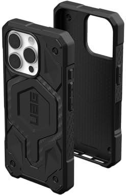 URBAN ARMOR GEAR Monarch Pro Case kompatibel mit Apple iPhone 16 Pro Hülle (Wireless Charging/Magnetische Aufladung kompatibel, 5-Schichten Schutz) Carbon Fiber