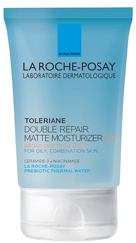 La Roche-Posay Toleriane Double Repair Matte Moisturizer SPF 30, Lightweight Daily Face Moisturizer for Oily Skin & Combination Skin, With Niacinamide & Vitamin B3, Oil Free, Fragrance Free