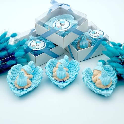 bomboniere battesimo, comunione, cresima, compleanno, 40 Pezzi Blue maschio. compleanno bimba bambina bambino, blanc, rosa decorativo pietra angelo festa del neonato
