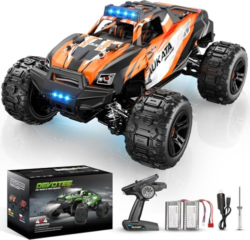 HappyGoLucky 1:18 Coche Teledirigido 36KM/H, 4WD Coche RC Monster Truck Teledirigido, Coche Radiocontrol Juguete para Niños Adultos - Regalo Navidad para Niños Adultos