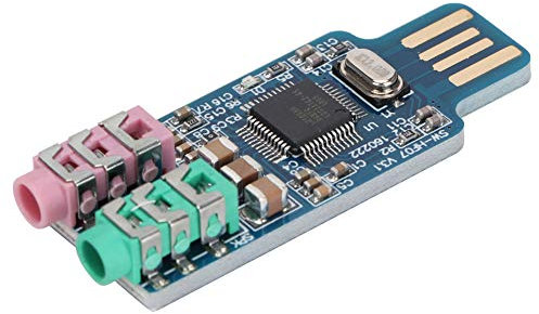 Externe Soundkarte, treiberfreie USB-Soundkarte CM108 Externer Audioadapter für Computer Laptop