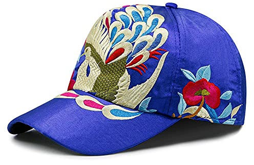 Uteruik Damen Baseball Cap Verstellbare Snapback Cap Blume Stickerei Visier Sonnenhut Trucker Cap 1pcs (#I)