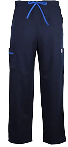 JONATHAN UNIFORM Unisex Elastiska Arbetsbyxor för Män och Kvinnor med 4 Fickor för Kosmetologer SPA, Frisör, Rengöring