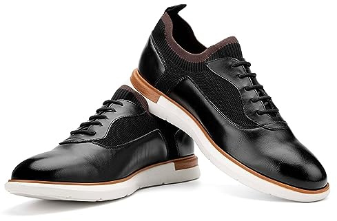 JITAI Oxfords Homme Chaussure Dressing Oxford Business Chaussure Homme Ville Chaussure Homme Cuir, noir-01, 41 EU (8 UK)