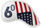American Flag Golf Wedge Head Cover, US Flag Wedge Cover 56 for Taylor Made, Ping, Callaway, Mizuno - Premium Leather Golf Iron Club Head Cover Headcover for Men(1pc 56 Degrees) (1pc 60 Wedge Cover)