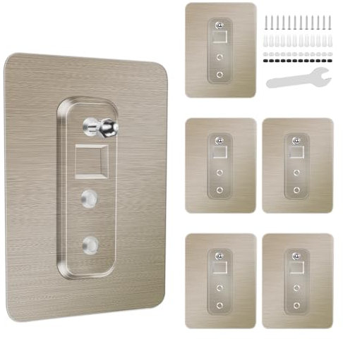 Withosent 6 adesivi per contenitori doccia autoadesivi, ganci adesivi resistenti per contenitore doccia angolare, mensola da bagno, cestino, portasapone, ganci appesi, accessori