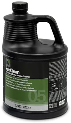 Errecom SunClean, Pulitore Alcalino per Pannelli Impianto Fotovoltaico, Formula Concentrata, 5 L