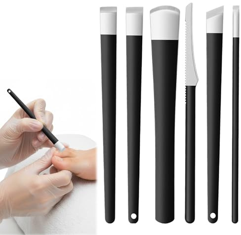 Lot de 6 couteaux de pédicure en acier inoxydable pour enlever les ongles incarnés, grattoir de pédicure avec boîte de rangement, grattoir professionnel pour les pieds, rasoir pour callosités, soins