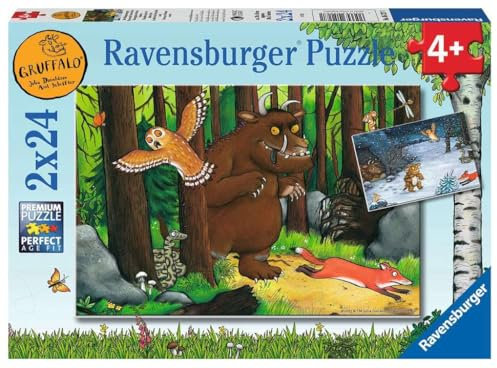Ravensburger Kinderpuzzle - 05227 Der Waldspaziergang - Puzzle für Kinder ab 4 Jahren, mit 2x24 Teilen