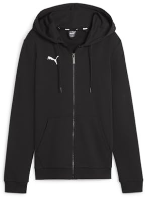 Puma Damen Teamgoal Casuals Hooded Jacket Sweat, Puma Black-Puma White, XL EU