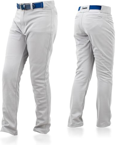 Franklin Sports Unisex-Kinder Youth Baseball Pants Baseballhose für Jugendliche, Grau, X-Large