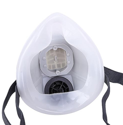 Pyhodi Maschera respiratoria, maschera antigas, comoda e morbida, con cinghia di fissaggio elastica per prevenire la nebbia, prevenire la piccola polvere e prevenire la vernice spray