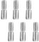 6 viti a vite con doppia filettatura, M8 x 20 mm fino a M10 x 20 mm, doppia vite filettata, adattatore filettato in acciaio inox 304, per giunto in legno, gambe dei mobili