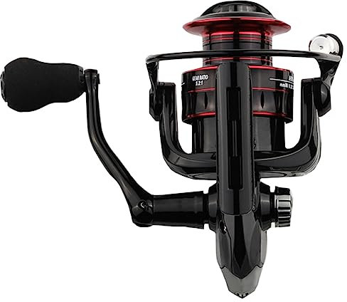 GOOHOCHY Metall Angelrolle Hk4000 Castingrolle Rechts Links Austauschbarer Eva-Griff Hohe Stabilität Bremsen