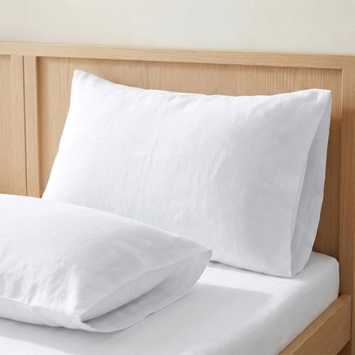 ECOMMERC3 | Funda de Cojín 30X50 100% Algodón - Suave, Transpirable y Elegante - Funda Cojín Blanco Diseño Versátil para Sofás, Camas y Decoración del Hogar
