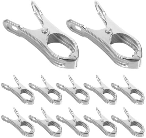 BEBEMOKO 40piezas Abrazaderas De Acero Inoxidable Para Cubierta De Invernadero Clips Multiusos Para Redes De Sombreo y Plantas Fáciles De Instalar y Reutilizables