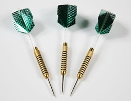 Set tre dardi in ottone peso 18 grammi punta in acciaio - Set tre dardi ottone, aghi gonfiaggio, palloni, valvola