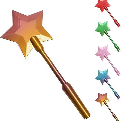 ZVD Bacchetta Stampata in 3D Tocca per Pagare,pagamenti, Tecnologia, Gadget tecnologici, Porta Carte di Pagamento Senza Contatto con Bacchetta Magic Stellare per Bambini e Adulti (Oro Rosa)