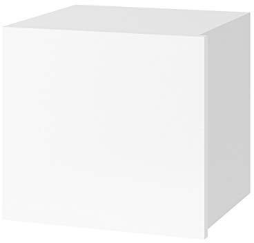 Mirjan24 Wandregal BR07, Hängeregal Hängeschrank, Grifflose Öffnen, Farbauswahl, Wohnzimmer, Schrank (Weiß/Weiß Hochglanz)