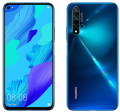 Huawei Nova 5T Smartphone débloqué 4G (6,26 pouces - 128Go ROM - Double Nano-SIM - Android) Bleu