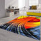 VIMODA Teppich Bunt Patchwork Wellen Punkte Farbig Modern Kurzflor Wohnzimmer, Farbe:B415, Maße:200x290 cm
