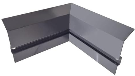 Renoplast® C2 hörn i aluminium | Grad: 90° inuti grafit | Sockel Sockellister Sockelprofil Sockellister | terrass trädgård hus balkonger | Ventilerade golv