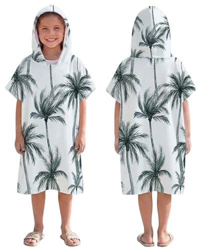 LOMTRATS Poncho de surf de microfibra de secado rápido, toalla envolvente, albornoz, sudadera con capucha para adultos, hombres, mujeres o familias, para natación, playa, surf, buceo, baño en casa