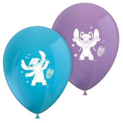 PROCOS Lot de 8 ballons imprimés Stitch