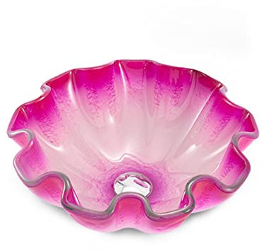 asdchZen Bathroom Sink Tempered Glass Bathroom Wash Basin,Artistic Vessel Sink Bathroom Tempered Glass Sink,Pink Bathroom Above Counter Basin,A 1 Accessories