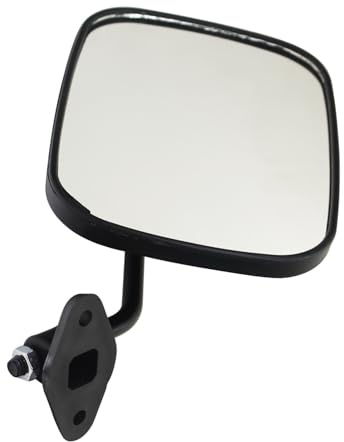 Specchietto retrovisore universale per moto trattori muletto roulotte veicoli elettrici tre quattro ruote carrelli da golf caricatori agricoli slittamento escavatori (nero, lato destro)