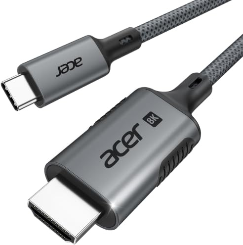 Acer Câble USB-C vers HDMI 2.1 (8K@60Hz,4K@240/144/120 Hz) -2M