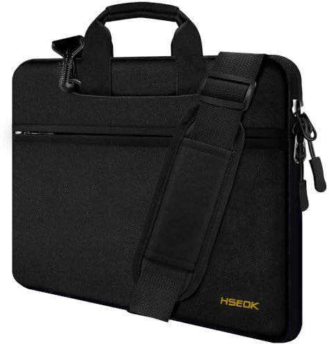 HSEOK Laptop Shoulder Bag 13 13.3 14 Inch Case Compatible with MacBook Pro 14 2025-2021 M4/M3/M2/M1, Mac Air/pro 13-13.3 Inch and Most Popular 13-14 Notebooks,Spill-Resistant Briefcase,B02k01